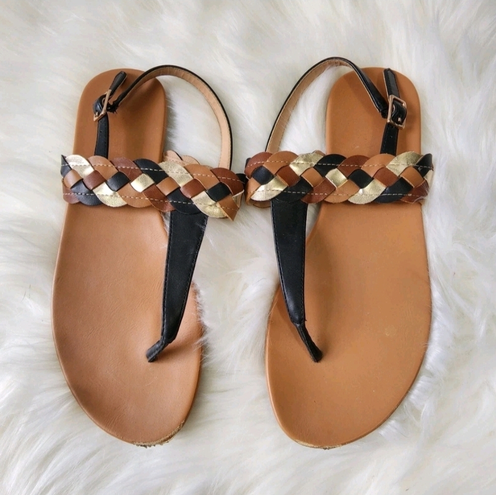 Pesaro • "Lanie" Braided Sandals